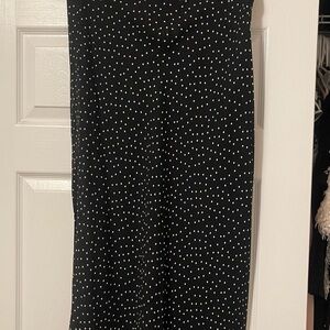 Reformation Black and White Polka Dot Skirt